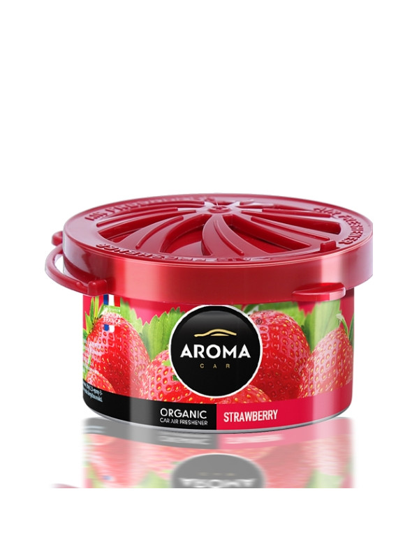 Aroma Car Organic Autoluchtverfrisser Strawberry 40 gr