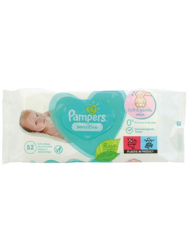 Pampers Sensitive Wet wipes 52 pieces