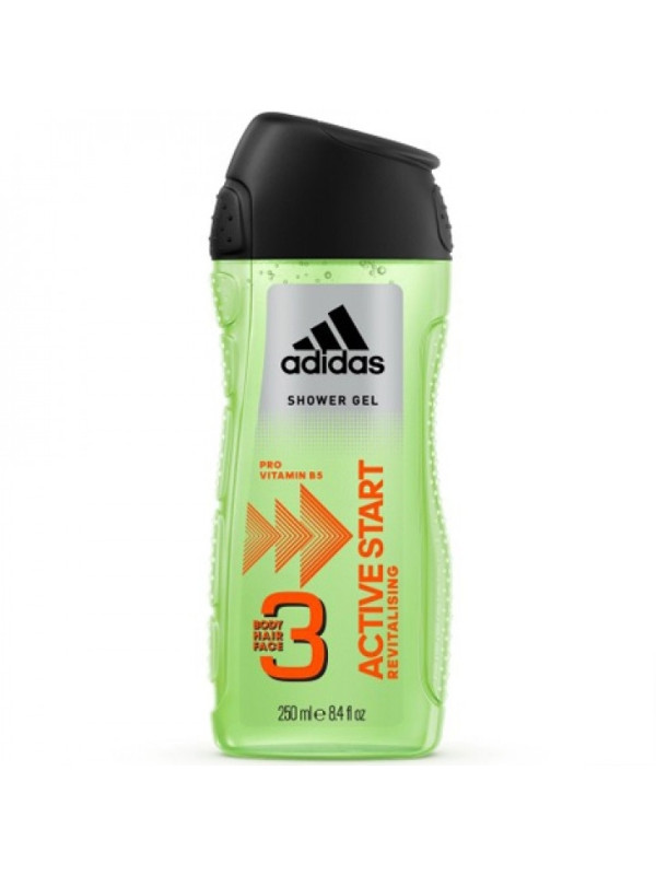 Adidas Douchegel voor heren 3in1 Active Start 250 ml