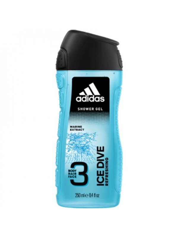 Adidas Douchegel voor heren 3in1 Ice Dive 250 ml