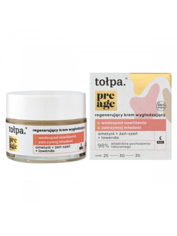 Tołpa Pre Age regenererende Gladmakende gezichtscrème voor de nacht 50 ml