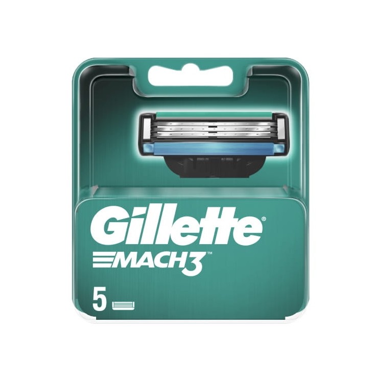 Gillette Mach3 Razor refills 5 pieces