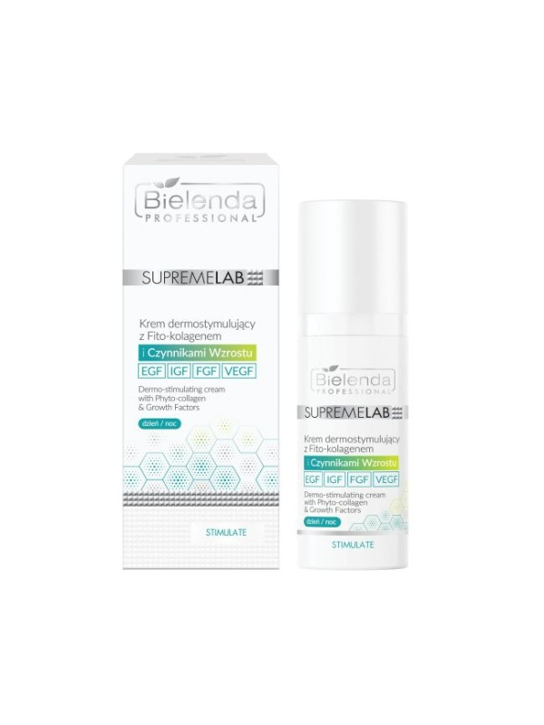 Bielenda Professional SUPREMELAB dermostimulerende gezichtscrème met Fito -collageen en groeifactoren 50 ml