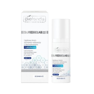 Bielenda Professional SUPREMELAB beschermende en voedende lipide gezichtscrème met aminozuur en lactoferrine 50 ml