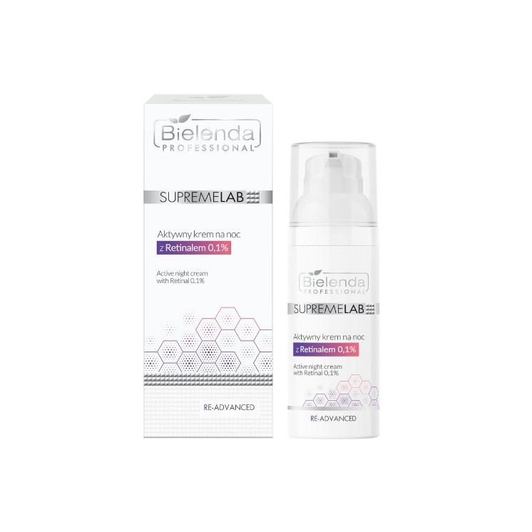 Bielenda Professional SUPREMELAB actieve nachtgezichtscrème met 1% Retinal 50 ml