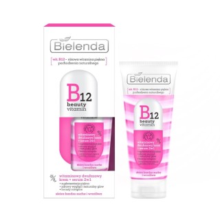 Bielenda B12 Beauty Vitamin 2-phase, vitamin Cream + face serum 2in1 day/night 45 g