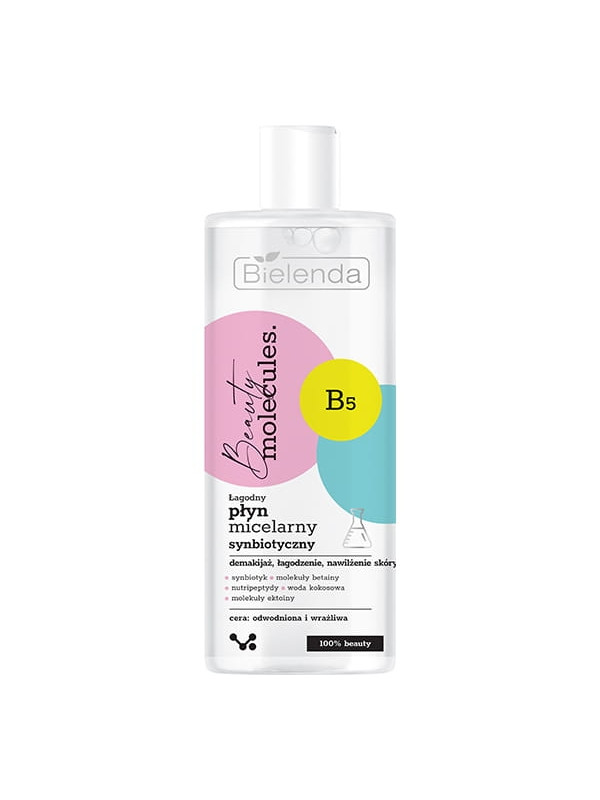 Bielenda Beauty Molecules mild Micellaire vloeistof voor het gezicht synbiotisch 500 ml