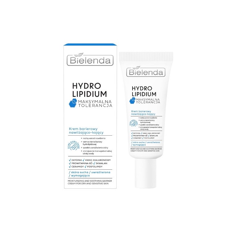 Bielenda Hydro Lipidium hydraterende en verzachtende Barrier gezichtscrème 50 ml