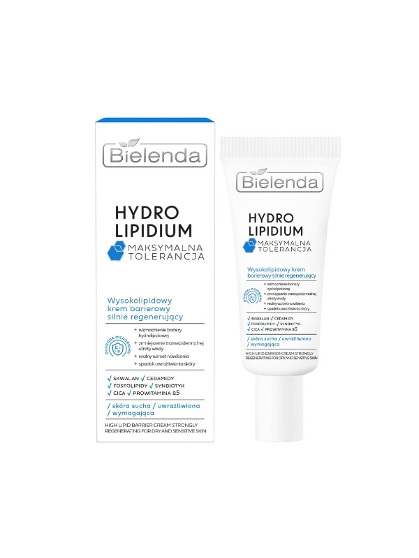 Bielenda Hydro Lipidium high-lipid barrier face cream strongly regenerating 50 ml