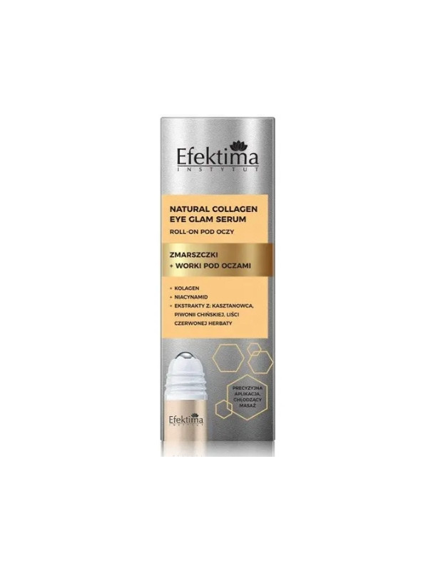 Efektima Natural Collagen Roll on Eye Rimpels + wallen onder de ogen 15 ml