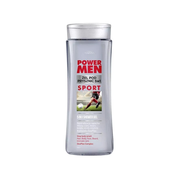 Joanna POWER MEN Shower gel 5in1 SPORT complex DeoPlex 300 ml