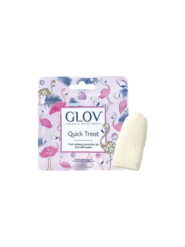 Glov Quick Treat Make-up verwijderhandschoen Ivory 1 stuk