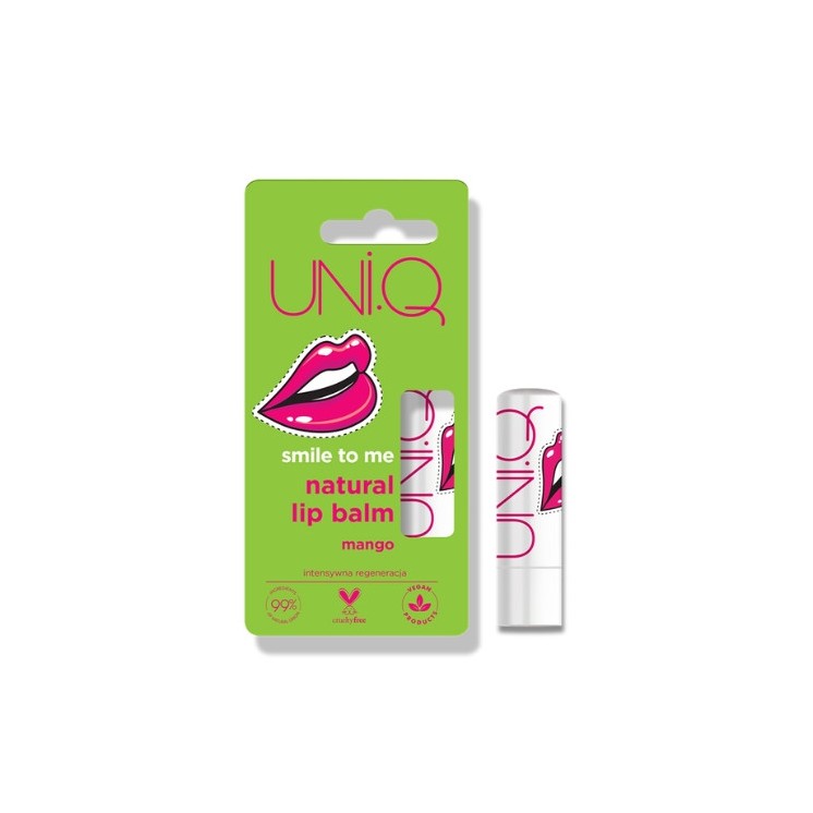 4Organic UNI.Q Smile to me natural Mango lip balm 5 g