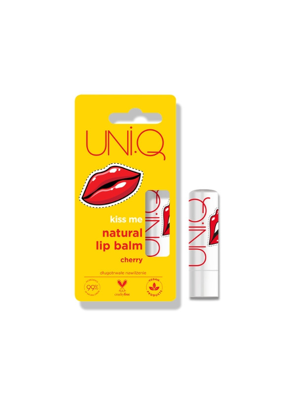 4Organic UNI.Q Kiss me natural Cherry lip balm 5 g