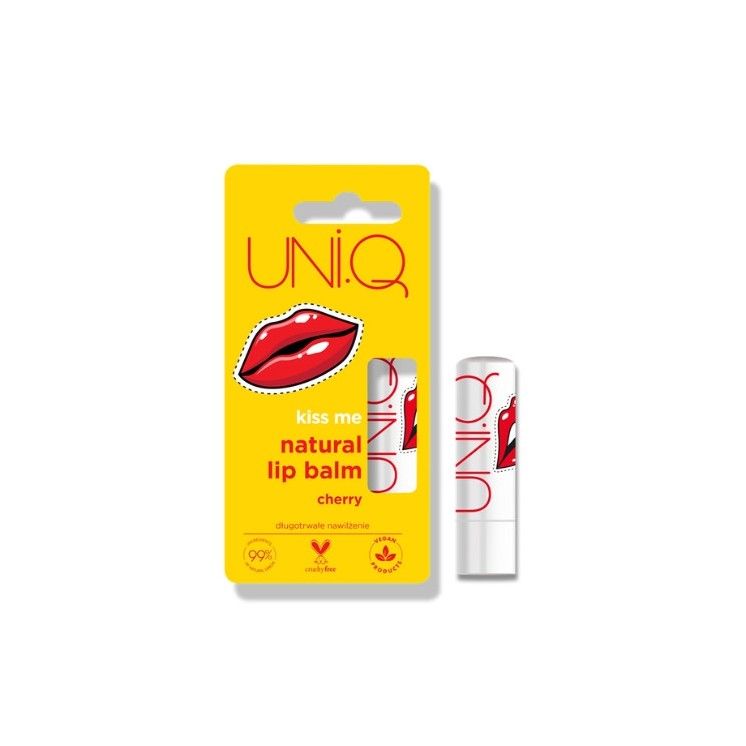 4Organic UNI.Q Kiss me natural Cherry lip balm 5 g