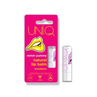 4Organic UNI.Q Mmm Yummy natürlicher Strawberry Lippenbalsam 5 g