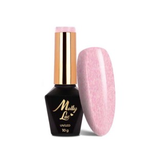 MollyLac /713/ Hybrid-Nagellack mit Sweater-Effekt Pink 10 g