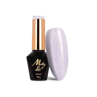 MollyLac /712/ Hybrid nail polish with sweater effect Lilac 10 g