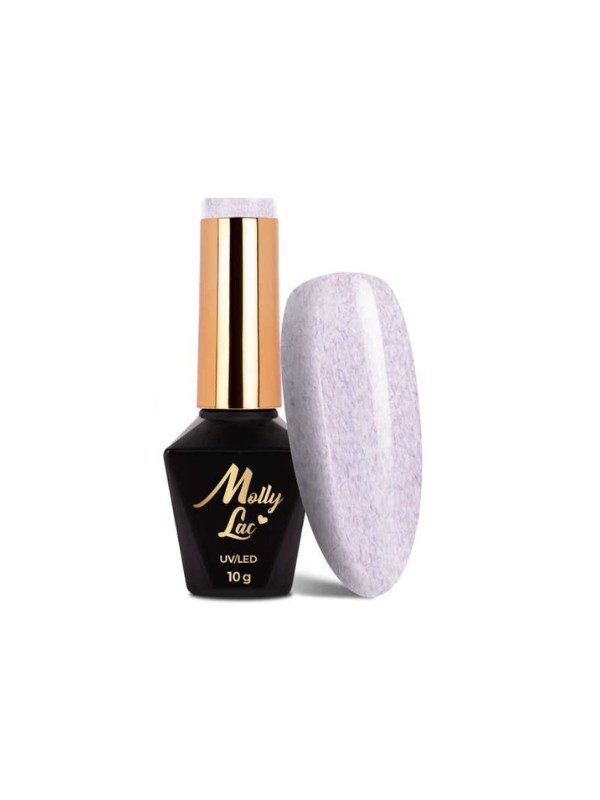 MollyLac /712/ Hybrid nail polish with sweater effect Lilac 10 g