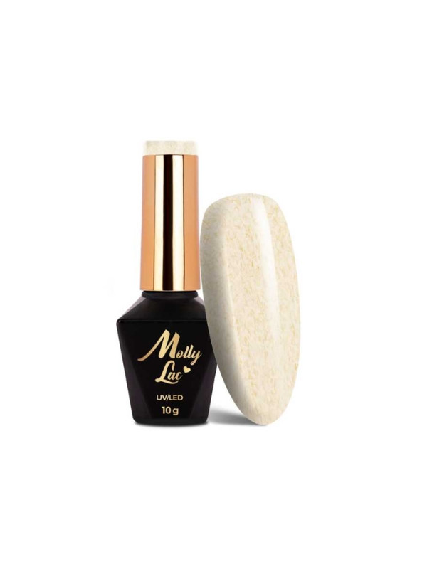 MollyLac /715/ Hybrid-Nagellack mit Sweater-Effekt Beige 10 g