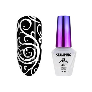 MollyLac Stamping and stamping varnish White 10 ml