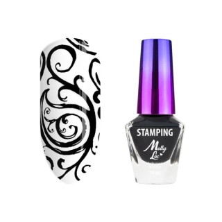 MollyLac Stamping and stamping varnish Black 10 ml