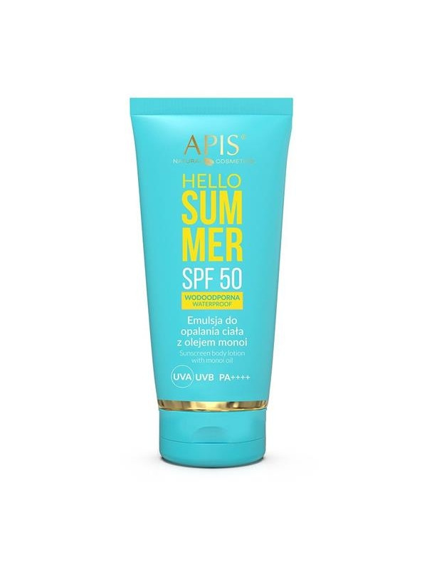 Apis Hello Summer SPF50 Körperbräunungsemulsion mit Monoi-Öl 200 ml