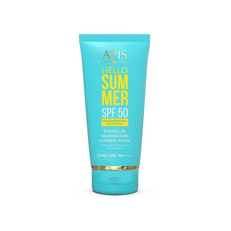 Apis Hello Summer SPF50 Lichaamsbruiningsemulsie met Monoï-olie 200 ml