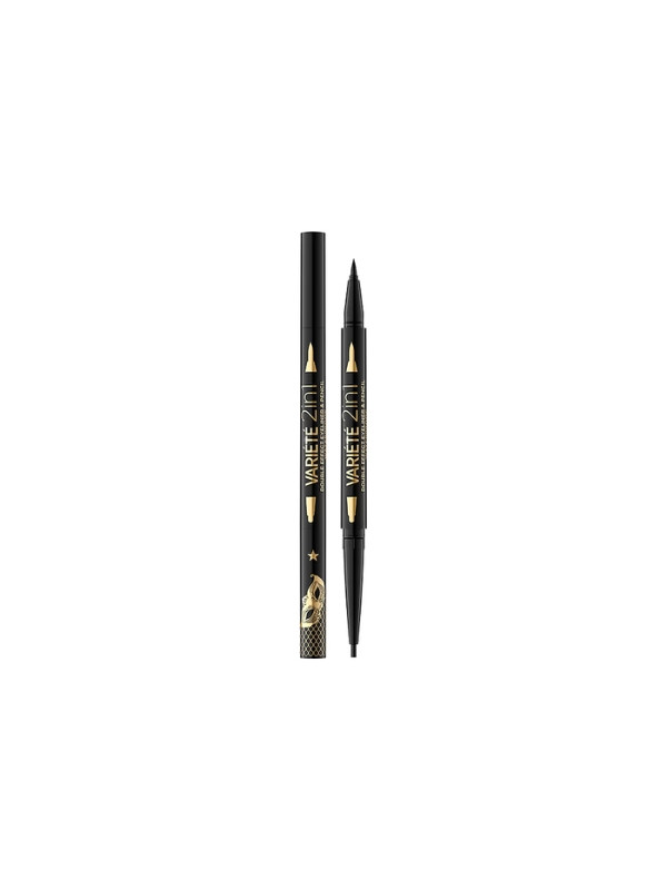 Eveline Variete 2in1 Eyeliner and eye pencil /Black/