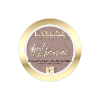 Eveline Feel The Bronze bronzing and contouring face powder /01/ Milky Way