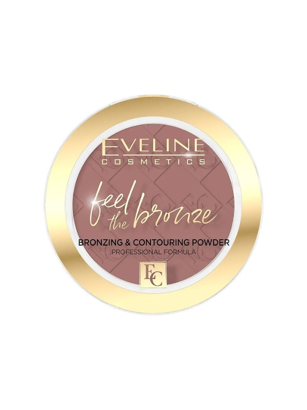 Eveline Feel The Bronze bronzierendes und konturierendes Gesichtspuder /02/ Chocolate Cake