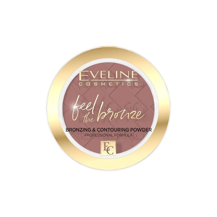 Eveline Feel The Bronze bronzing and contouring face powder /02/ Chocolate Cake