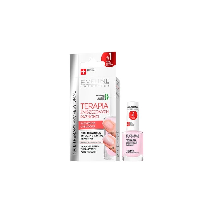 Eveline Professional Nail Therapy Nail Conditioner voor beschadigde nagels 12 ml