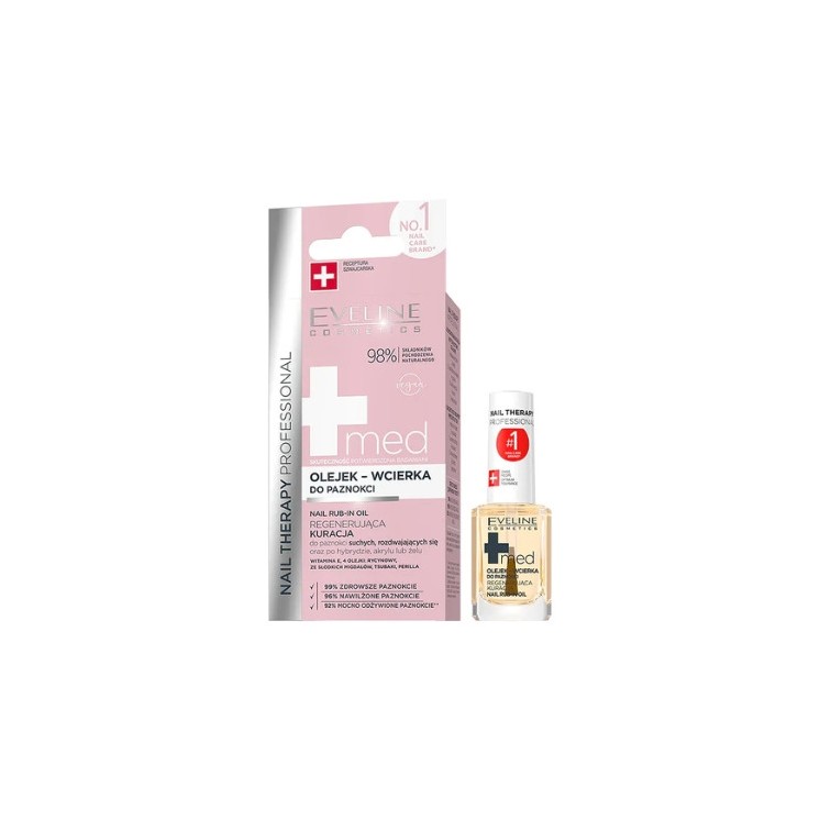 Eveline Professional Nail Therapy Med+ Oil-wipe for nails 12 ml