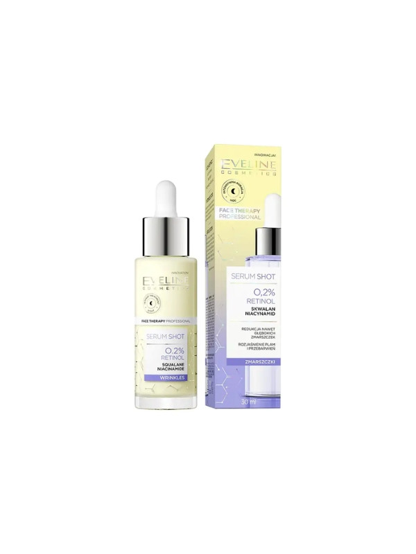 Eveline Serum Shot anti-wrinkle Face, neck and cleavage treatment 0.2% Retinol 30 ml