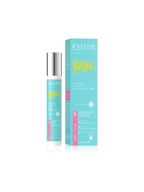 Eveline Perfect Skin Acne antibacteriële Roll-on tegen oneffenheden 15 ml