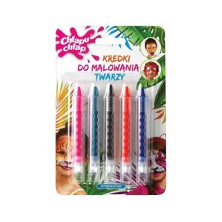 Chlapu Chlap washable face painting crayons for girl 5 pieces