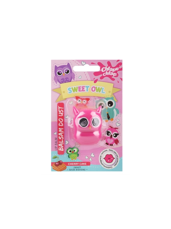 Chlapu Chlap Sweet Owl Lippenbalsam Kirschkuchen 7 g