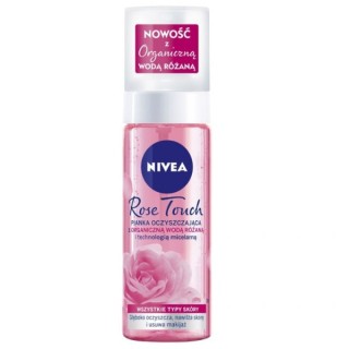 Nivea Rose Touch reinigender Gesichtsschaum mit Bio-Rosenwasser 150 ml