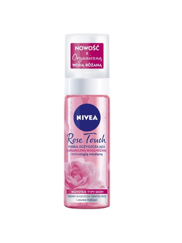 Nivea Rose Touch reinigender Gesichtsschaum mit Bio-Rosenwasser 150 ml