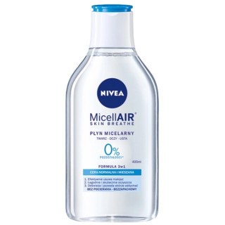 Nivea MicellAIR Mizellen-Gesichtsfluid für normale und Mischhaut 400 ml