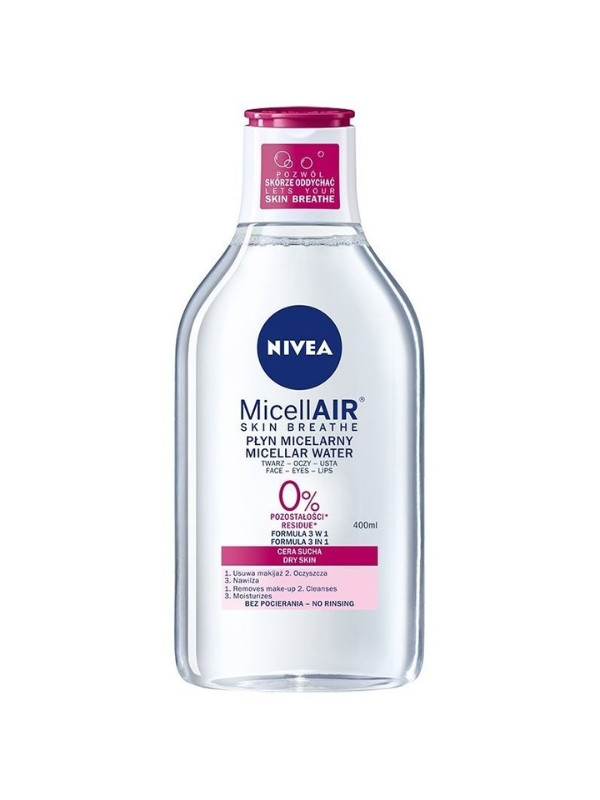 Nivea MicellAIR Micellaire gezichtsvloeistof voor de droge huid 400 ml