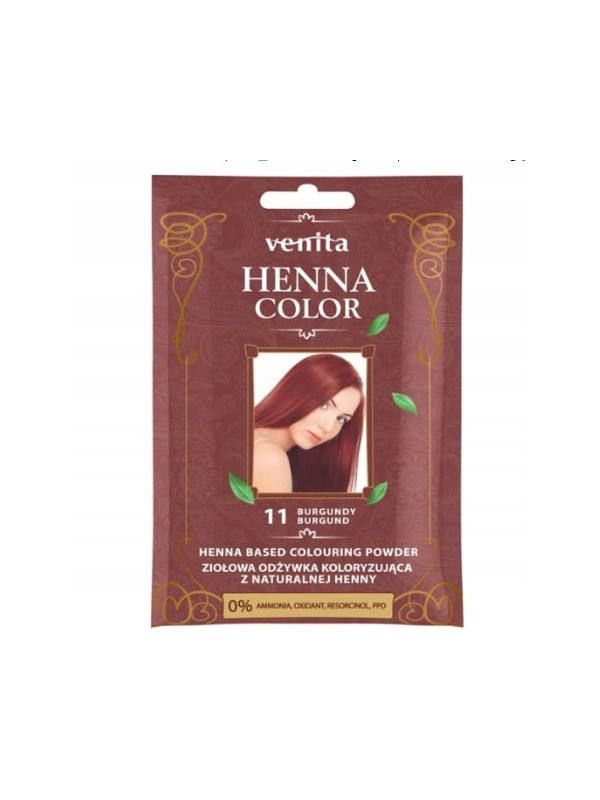 Venita Henna Color kruidenkleurende conditioner met natuurlijke henna /11/ Burgundy 25 g