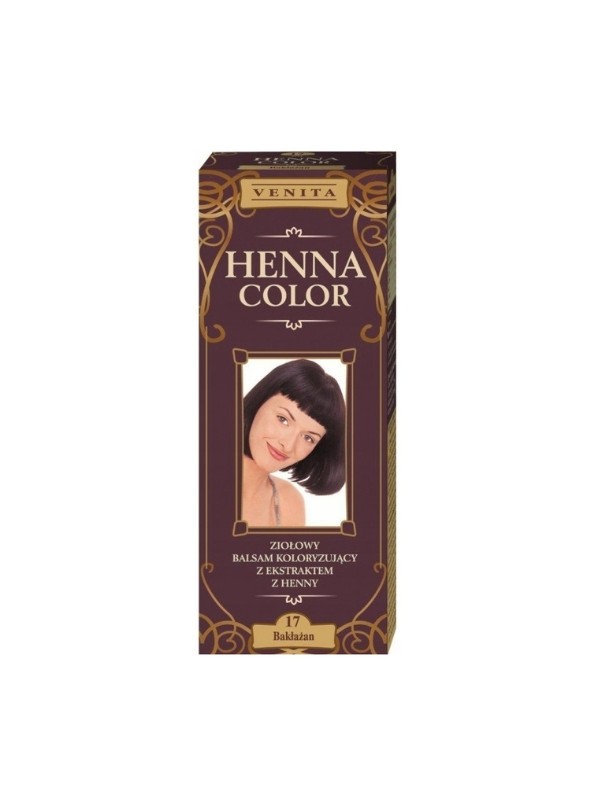 Venita Henna Color Farbbalsam mit Henna-Extrakt /17/ Aubergine 75 ml