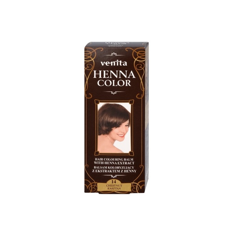 Venita Henna Color Coloring balm with henna extract /14/ Chestnut 75 ml