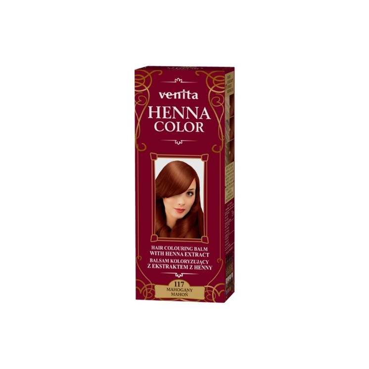 Venita Henna Color Kleurbalsem met henna-extract /117/ Mahonie 75 ml