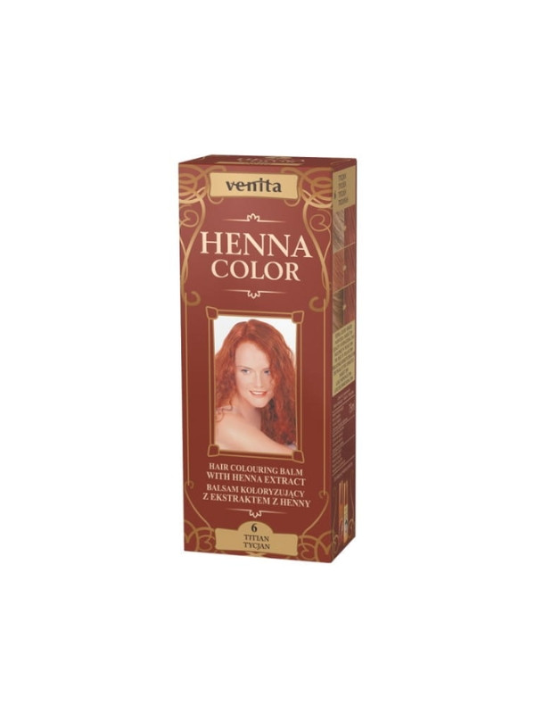 Venita Henna Color Coloring balm with henna extract /6/ Titian 75 ml