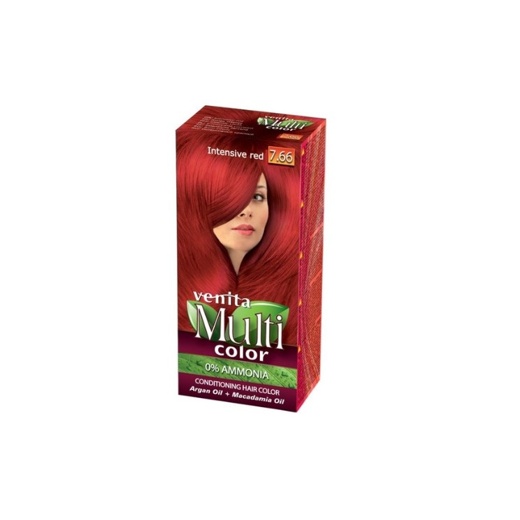 Venita Multi Color Haarverf /7.66/ Intens rood 50 ml