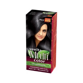 Venita Multi Color Haarverf /1.0/ Zwart 50 ml