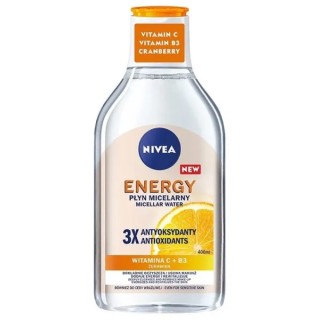 Nivea Energy Micellar Gesichtsfluid mit Vitamin C+B3 400 ml